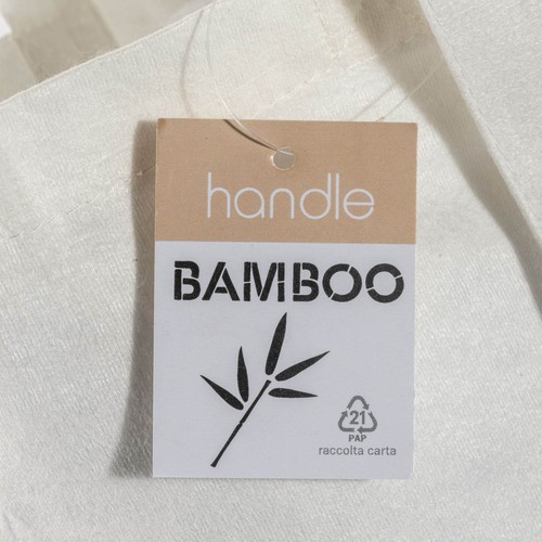 Tote-bag en fibre de bambou 135 g/m2, anses longues - 6