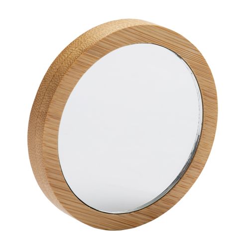 Miroir rond en bambou - 1