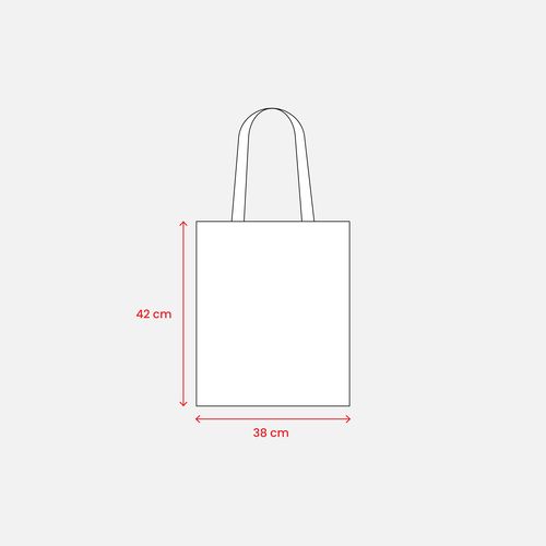 Tote-bag en  R-pet 80g/m2, anses longues - 3