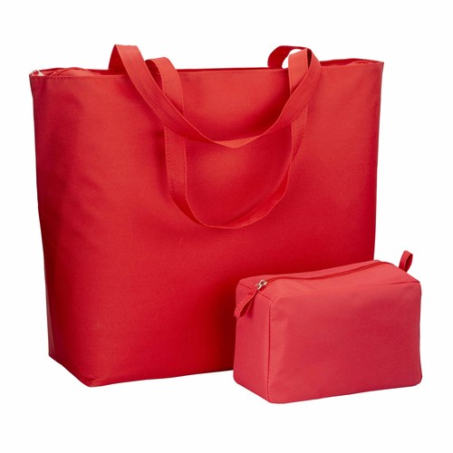 Sac de plage en polyester 300D avec anses longues et fermeture éclair - 3