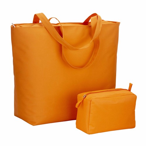 Sac de plage en polyester 300D avec anses longues et fermeture éclair - 3
