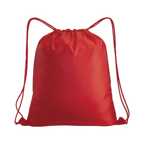 210T polyester backpack with drawstring closure