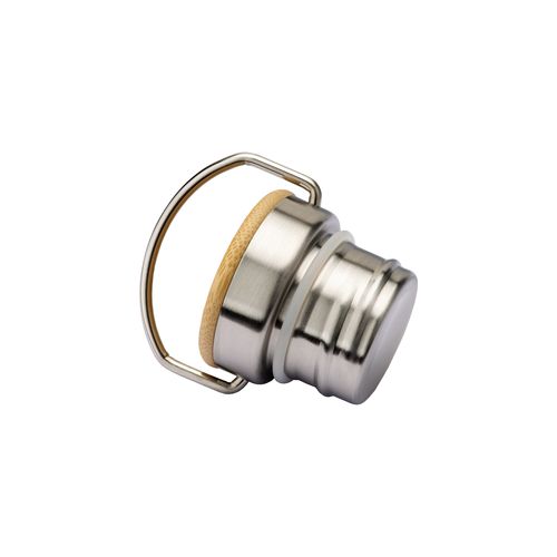 Thermos en acier inoxidable avec double paroi isolante de 500 ml avec bouchon en bambou - 2