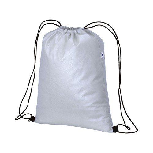 Tote-bag personnalisé en TNT R-pet 80 g/m2 avec soufllet et anses longues