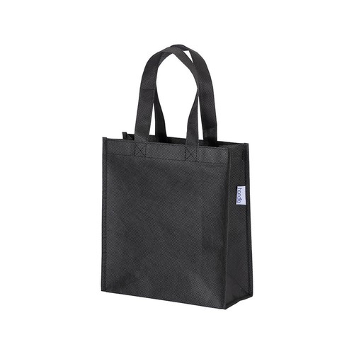 Tote-bag mini en R-pet 80 g/m2 avec soufflet, anses courtes - 1