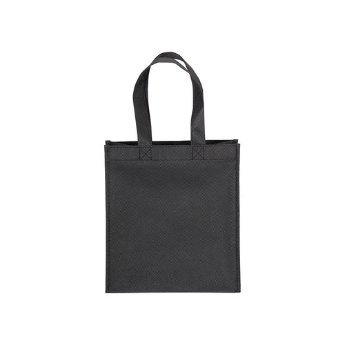 Tote-bag mini en R-pet 80 g/m2 avec soufflet, anses courtes - 2