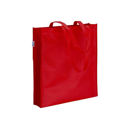 80 g/m2 R-pet shopping bag , with 65 cm long handles and gusset