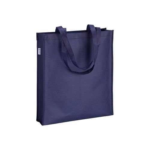 Tote-bag en R-pet 80 g/m2 avec soufllet et anses longues - 1