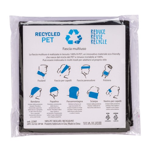 Bandana tubulaire multi-usages R-pet en tissu élastique - 4