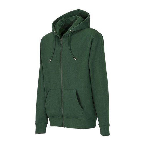 Sweat à capuche zippé unisexe en coton et polyester régénérés de 280 g/m2 - 4