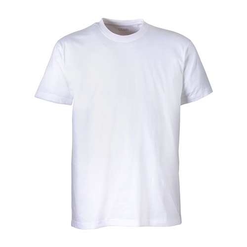 T-shirt unisexe blanc en coton biologique de 145 g/m2 - 1