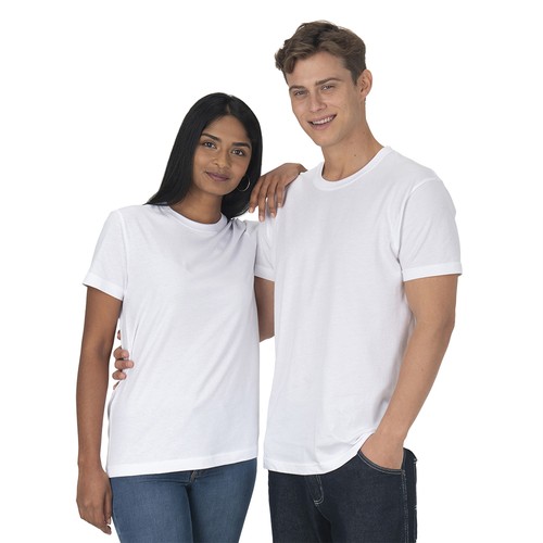 T-shirt unisexe blanc en coton biologique de 145 g/m2 - 5