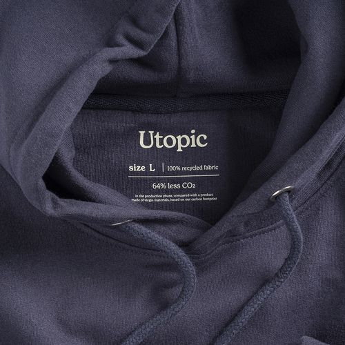 Sweat avec capuche 100% tissu régénéré - 5