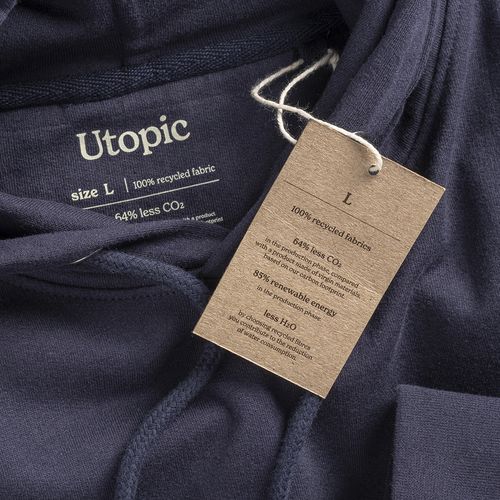 Sweat avec capuche 100% tissu régénéré - 7