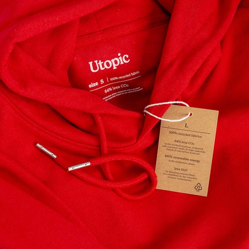 Sweat avec capuche 100% tissu régénéré - 8