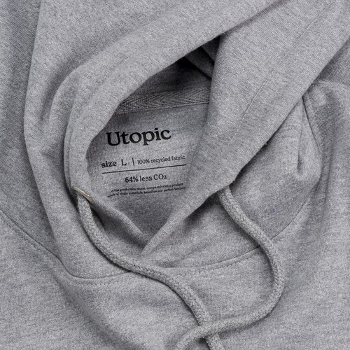 Sweat à capuche unisexe en coton et polyester régénérés de 280 g/m2 - 6