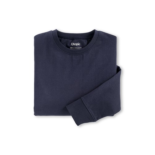 Unisex crewneck sweatshirt in 280 g/m2 regenerated cotton and polyester