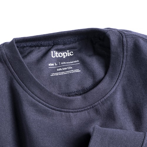 Unisex crewneck sweatshirt in 280 g/m2 regenerated cotton and polyester