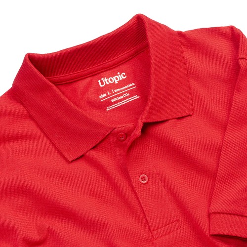 Polo unisexe en coton et polyester régénérés de 200 g/m2 - 6