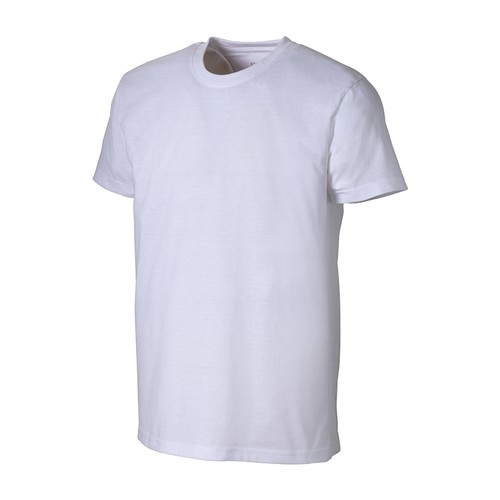 T-shirt unisexe blanc en coton et polyester régénérés de 145 g/m2 - 3