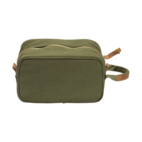 Trousse de beauté en toile recyclée avec poignée latérale - 2