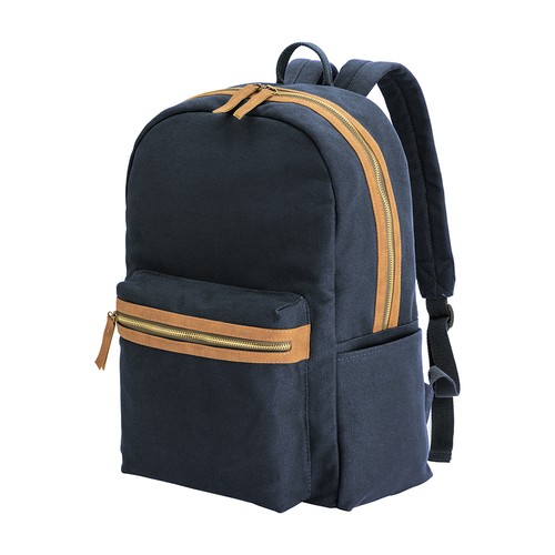 Sac à dos en caneva recyclé avec compartiment pour ordinateur portable rembourré - 1