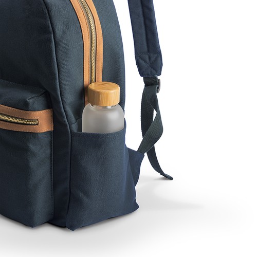 Sac à dos en caneva recyclé avec compartiment pour ordinateur portable rembourré - 5