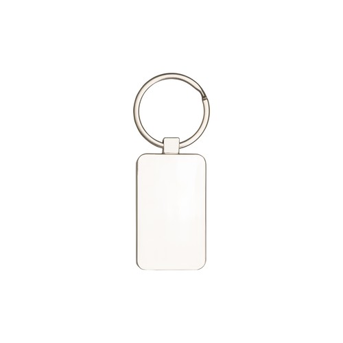 Porte-clés rectangulaire en métal et liège - 4