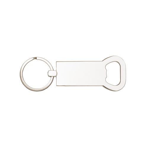 Porte-clés en métal et bambou avec ouvre-bouteille - 4