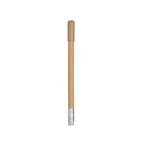 Crayon de bambou longue durée avec gomme personnalisé