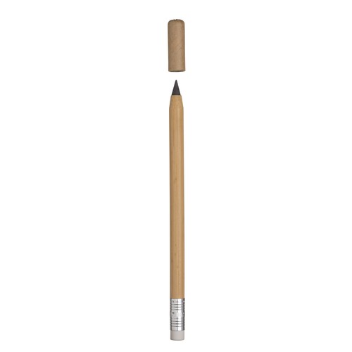 Crayon de bambou longue durée avec gomme - 2
