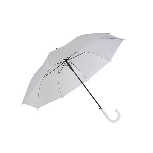 Parapluie automatique avec manche en métal et poignée crochet en plastique - 1