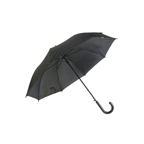 Automatic umbrella with metal shaft and plastic crook handle