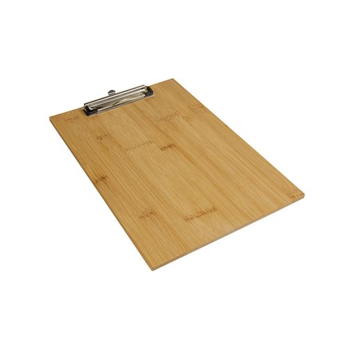 Porte-blocs A4 en bambou avec clip en métal - 3