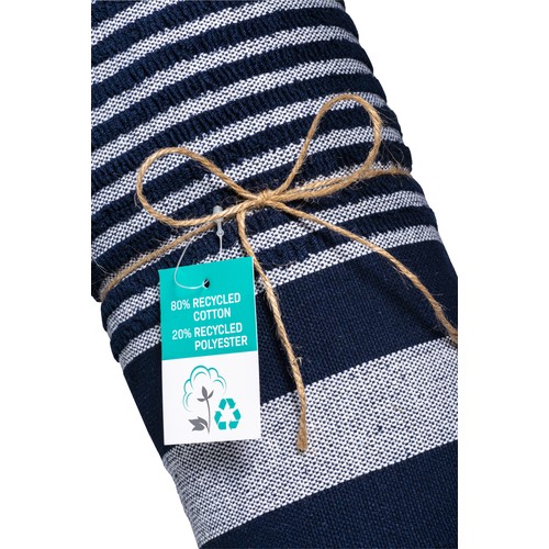 Serviette de plage en coton recyclé style fouta de 350 g/m2 - 3