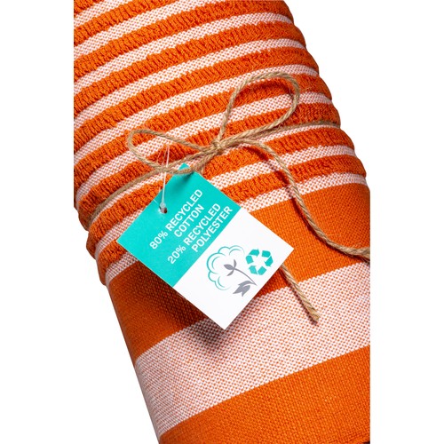 Serviette de plage en coton recyclé style fouta de 350 g/m2 - 3
