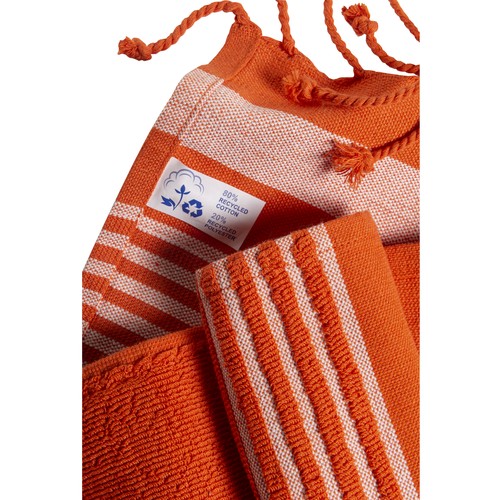 Serviette de plage en coton recyclé style fouta de 350 g/m2 - 4