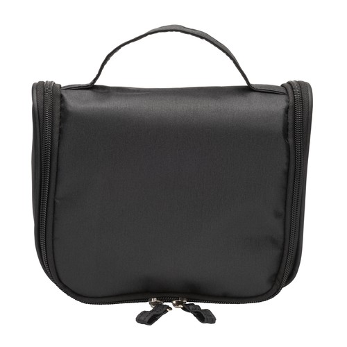 Beauty case en microfibre avec fermeture éclair, grandes poches internes - 2