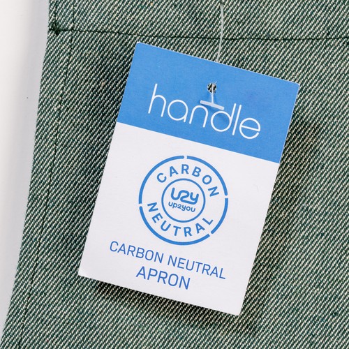 Tablier carbon neutral en coton recyclé 280 gr/m2 - 2