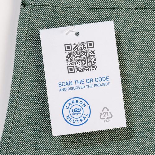Tablier carbon neutral en coton recyclé 280 gr/m2 - 3