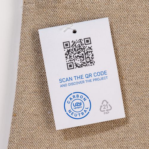 Tablier carbon neutral en coton recyclé 280 gr/m2 - 3