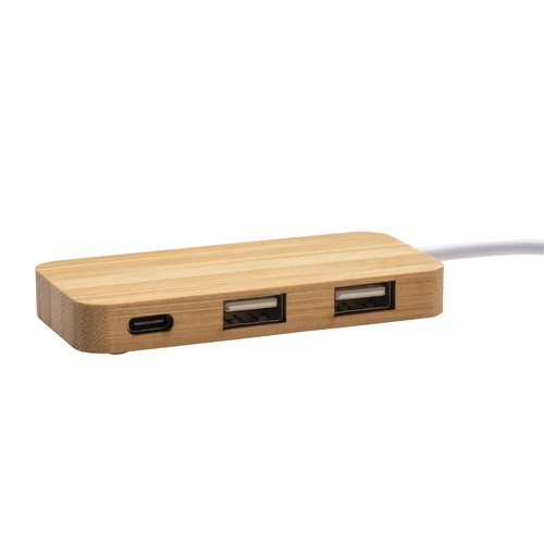 Hub avec 2 portes USB A et une porte type C, câble intégré - 2