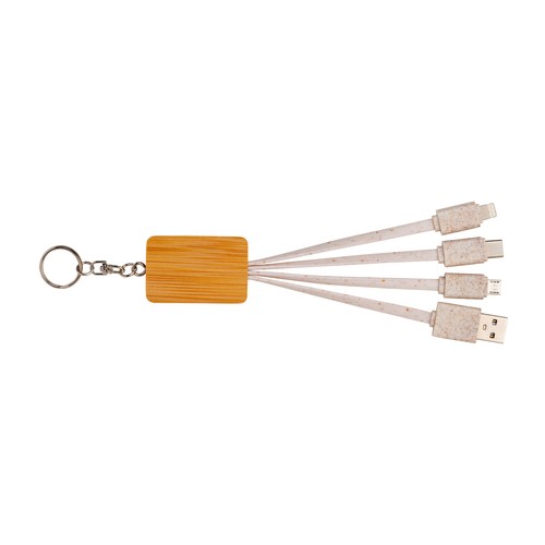 Câble d'alimentation usb- type c/lighting/micro usb avec porte-clé - 2