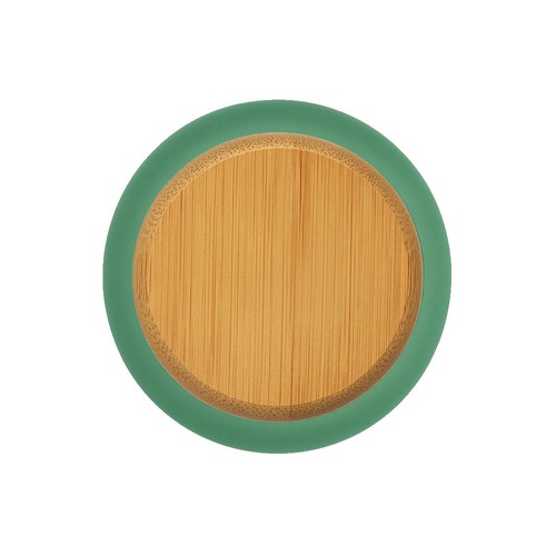Bouteille en verre dépoli et bouchon en bambou, capacité 500 ml - 2