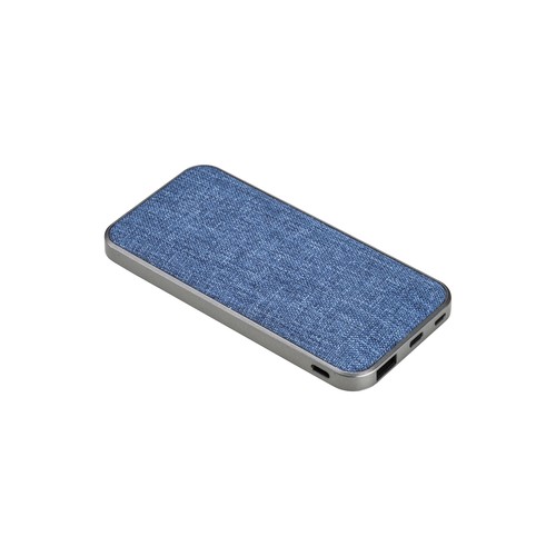 Power bank en R-PET 4000mah. Input : DC5V/2A, output : 5V/2A avec indicateur lumineux - 1