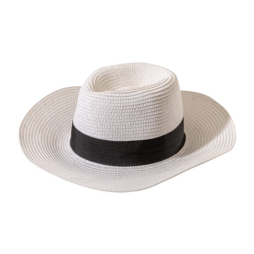 Chapeau personnalisé en papier et polyester avec bandeau élastique personnalisable