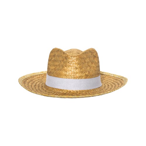 Chapeau de paille avec élastique de 3 cm à appliquer et à personnaliser - 2