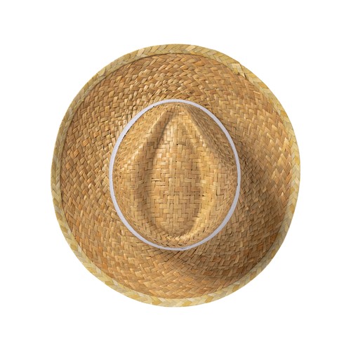 Chapeau de paille avec élastique de 3 cm à appliquer et à personnaliser - 4