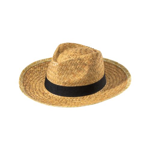 Chapeau de paille avec élastique de 3 cm à appliquer et à personnaliser - 1