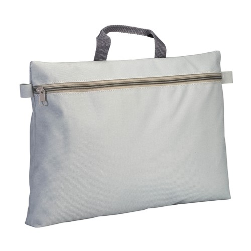 600d polyester document folder, with handle and zipper closure